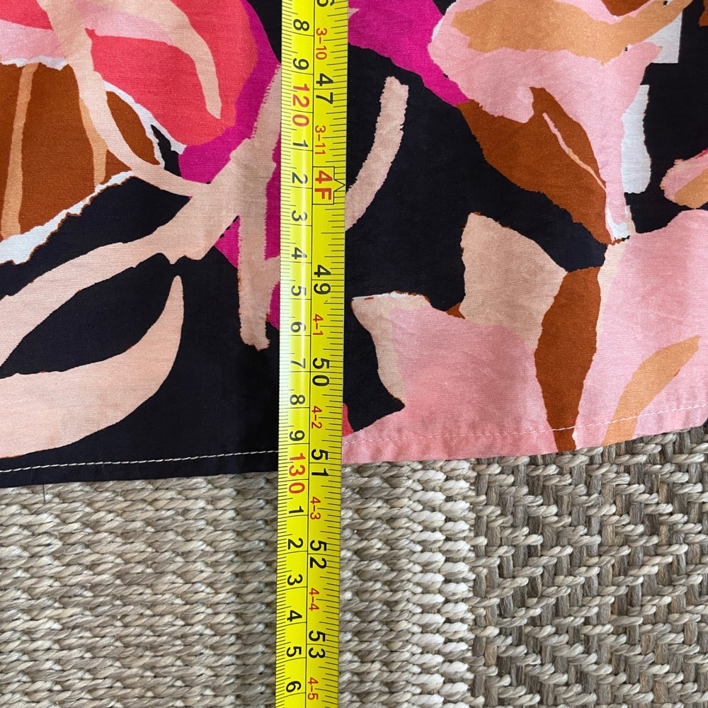 Meet Me in Santorini Maxi Dress Womens L Abstract Floral Tie Back Resortwear - Picture 10 of 11